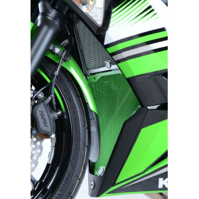 Protection de radiateur R&G RACING alu vert Kawasaki Ninja 650