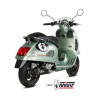 Ligne complète MIVV Delta Race inox noir brossé/casquette carbone Vespa GTS 300