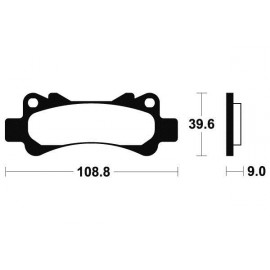 Plaquettes de frein TECNIUM MR266 métal fritté