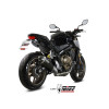 Ligne complète MIVV Delta Race inox silencieux inox noir brossé/casquette carbone Honda CBR650R