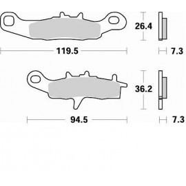 PLAQUETTES DE FREIN BRAKING 812CM44