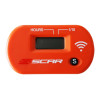 Compteur d'heures SCAR Sans-fil avec Velcro orange