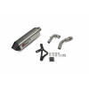 Ligne complète SCOPRION Serket inox silencieux inox/casquette noir ABS Piaggio Vespa GTS 125