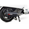 Ligne complète SCOPRION Serket inox silencieux inox/casquette noir ABS Piaggio Vespa GTS 125