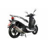 Ligne complète SCOPRION Serket inox silencieux inox/casquette noir ABS Peugeot Tweet 125