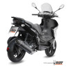 Ligne complète MIVV Stronger acier noir/casquette carbone Gilera Runner 200