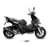 Ligne complète MIVV Stronger acier noir/casquette carbone Gilera Runner 200
