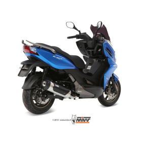 Ligne complète MIVV Urban catalysée inox brossé/abs noir Kymco K-XCT 300