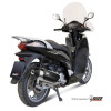 Ligne complète MIVV Urban catalysée inox brossé/abs noir Honda SH300