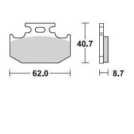 PLAQUETTES DE FREIN BRAKING 722CM44