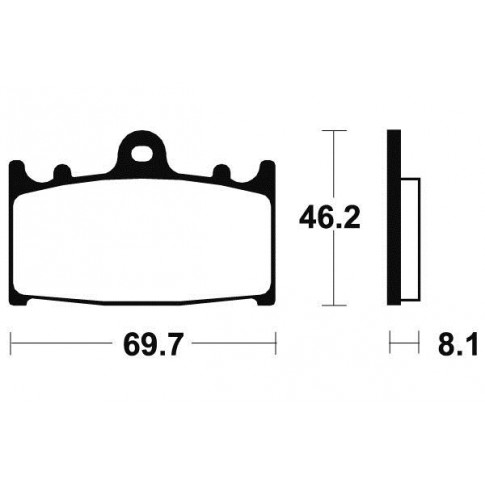 Plaquettes de frein TECNIUM MRR131 métal fritté