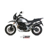 Silencieux MIVV Speed Edge inox/casquette carbone Moto Guzzi V85TT
