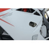 Tampons de protection R&G RACING Aero blanc MV Agusta F4 1000R