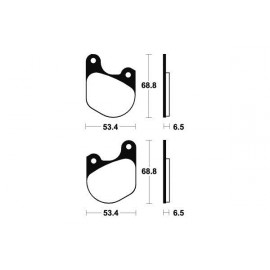 Plaquettes de frein TECNIUM MA37 organique