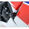 Tampons de protection R&G RACING Aero noir Honda CBR300R