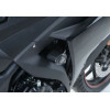 Tampons de protections R&G RACING Aero Race version noir Yamaha YZF-R3