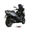 Silencieux MIVV Oval titane/casquette carbone Kymco Xciting 400I