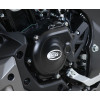 Couvre-carter gauche R&G RACING noir Yamaha YZF-R125