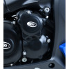 Couvres-carter droit (démareur & pompe à eau) R&G RACING noir Suzuki GSX1000S
