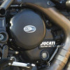 Couvre-carter droit (embrayage) R&G RACING noir Ducati