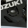 Kit couvre-carter R&G RACING noir Suzuki GSX-R600 (2 pièces)