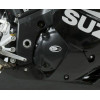 Kit couvre-carter R&G RACING noir Suzuki GSX-R600 (2 pièces)