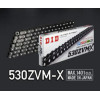 Chaîne DID 530zvm-x bk&bk-110zb noir brillant rivet 110 maillon