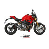 Silencieux MIVV GP Pro carbone/casquette inox Ducati Monster 1200