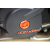 Bouchons carter moteur latéraux SCAR orange KTM