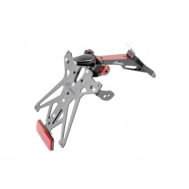 Support de plaque LIGHTECH réglable avec éclairage et réflecteur rouge Ducati Panigale V4