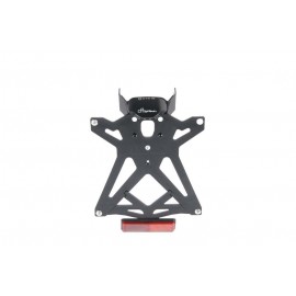 Support de plaque LIGHTECH réglable avec éclairage et réflecteur noir Ducati Panigale V4