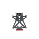 Support de plaque LIGHTECH réglable avec éclairage et réflecteur noir Ducati Panigale V4
