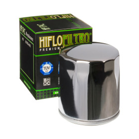 Filtre à huile HIFLOFILTRO HF174C chrome Harley Davidson