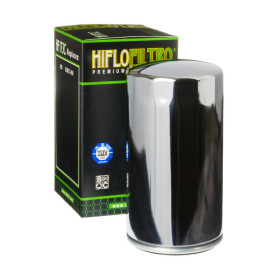 Filtre à huile HIFLOFILTRO HF173C chrome Harley Davidson