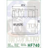 Filtre à huile HIFLOFILTRO HF740 noir Yamaha