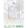 Filtre à huile HIFLOFILTRO HF973 Suzuki
