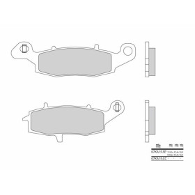 Plaquettes de frein BREMBO 07KA15CC organique Kawasaki VN1500