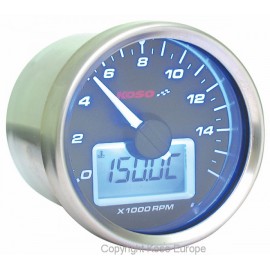 Compte-tour KOSO HD-01R GP Style fond blanc universel