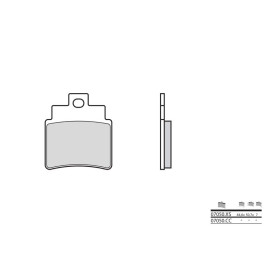 Plaquettes de frein BREMBO 07050CC organique