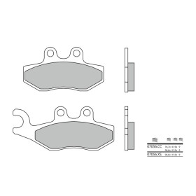 Plaquettes de frein BREMBO 07056CC organique