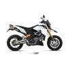 Silencieux double MIVV Suono inox/casquette carbone Aprilia Dorsoduro 1200