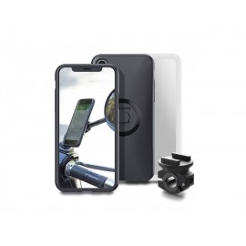 Pack complet SP-CONNECT Moto Bundle fixé sur rétroviseur iPhone X