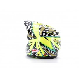 Casque BELL Moto-9 Flex Tagger Mayhem Gloss Green/Black/White taille XXL