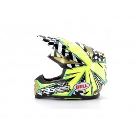 Casque BELL Moto-9 Flex Tagger Mayhem Gloss Green/Black/White taille XL