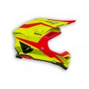 Casque UFO Diamond jaune fluo/rouge taille XL