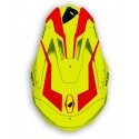 Casque UFO Diamond jaune fluo/rouge taille M