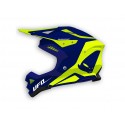 Casque UFO Diamond bleu/jaune fluo taille M
