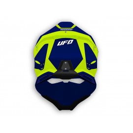 Casque UFO Diamond bleu/jaune fluo taille S