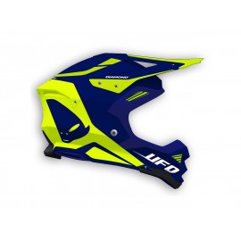 Casque UFO Diamond bleu/jaune fluo taille XS