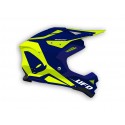 Casque UFO Diamond bleu/jaune fluo taille XXS